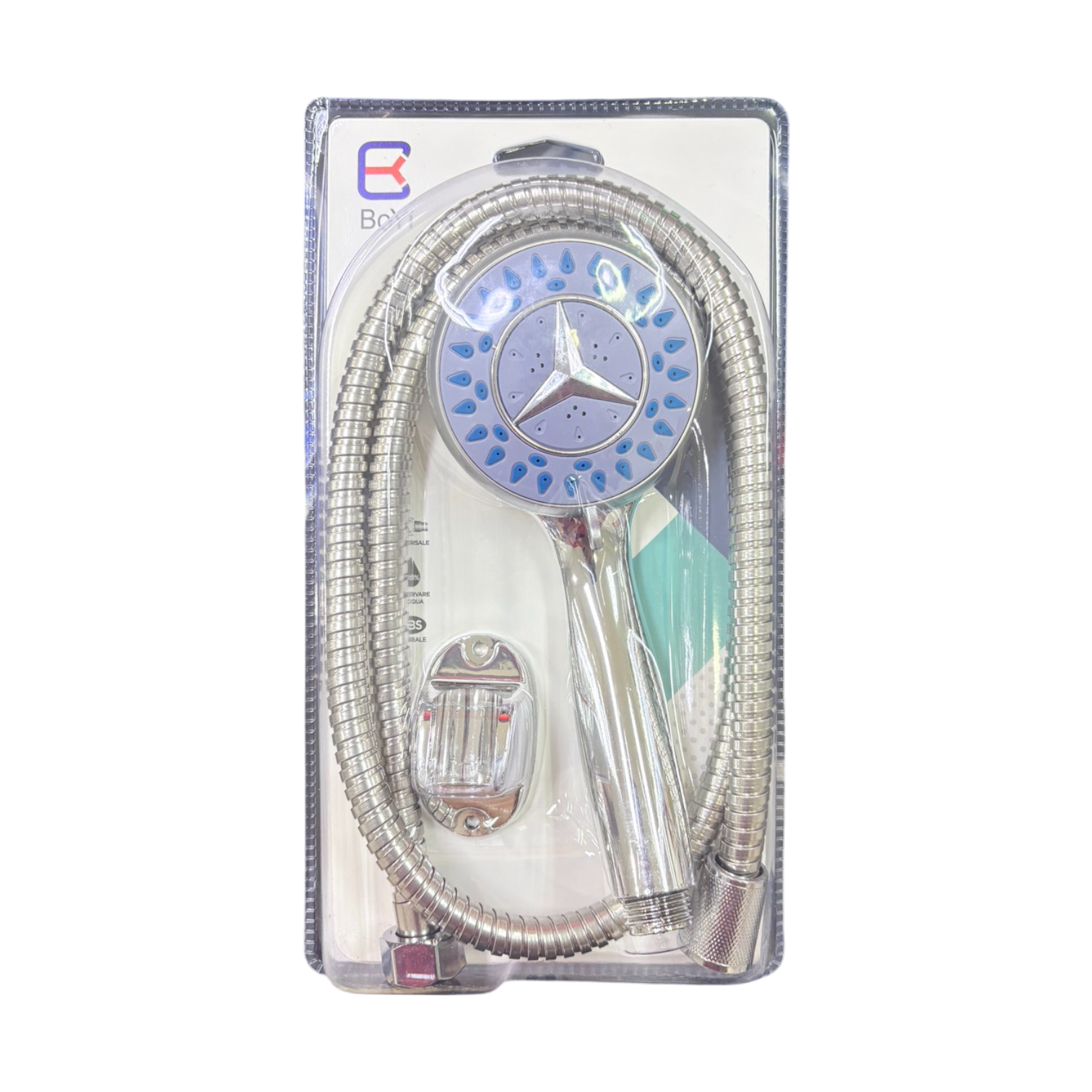 ชุดหัวฝักบัว+สายSS ม่วงBOYI